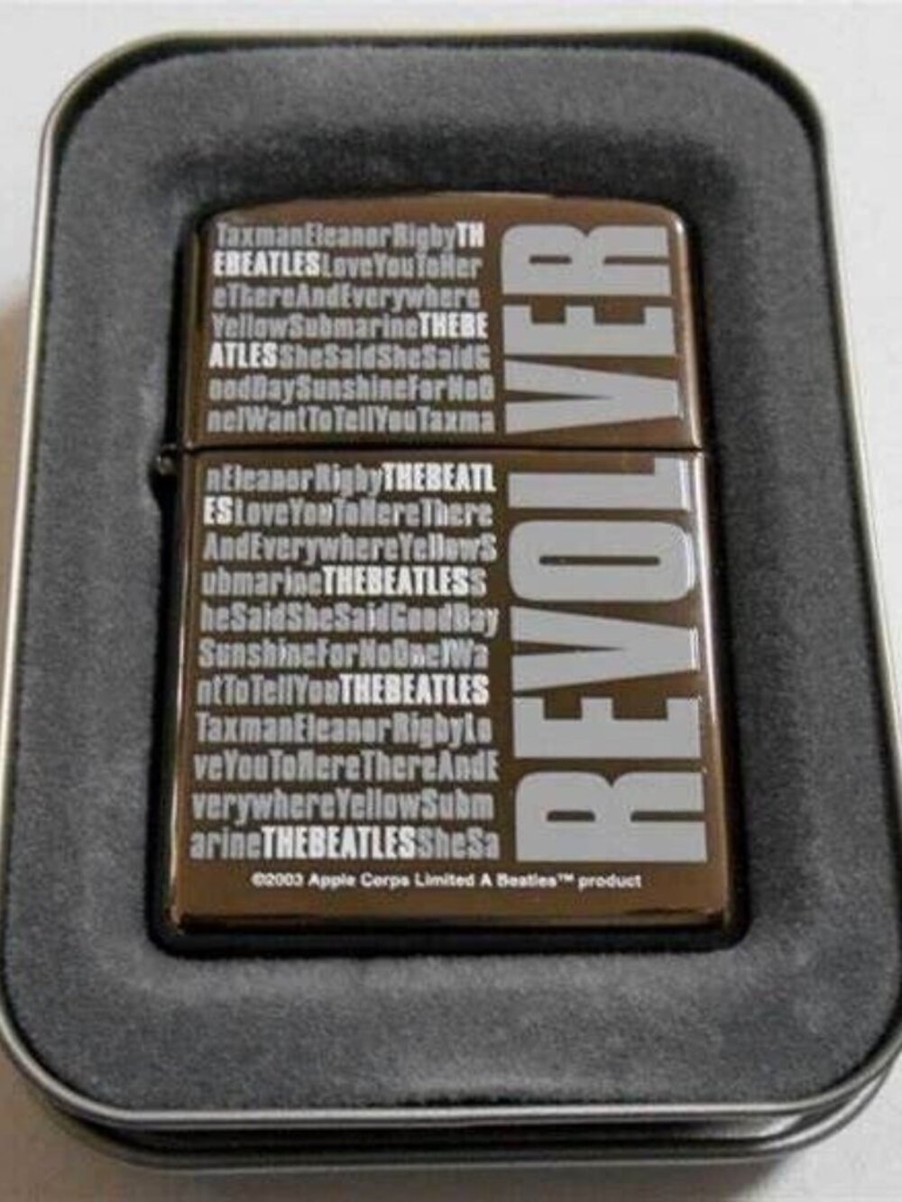 2004 Polished Beatles Revolver Zippo Lighter - Picture 1 of 1